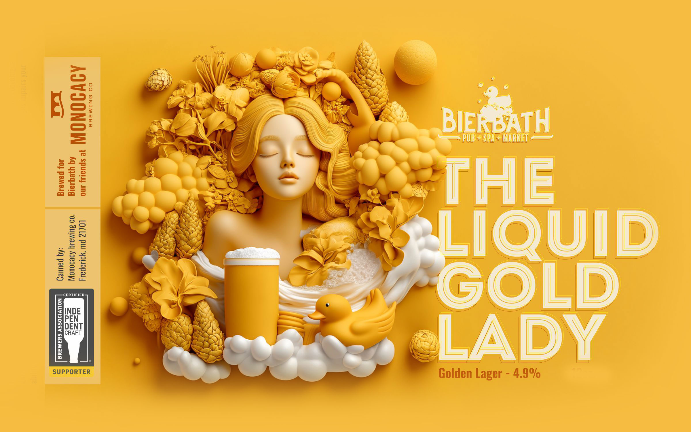 The Liquid Gold Lady: Bierbath’s Signature Golden Lager